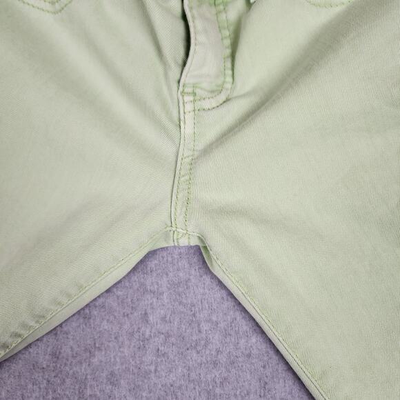 Free People Jeans Womens Size 25 Mint Green Zippered Ankle - Picture 6 of 16